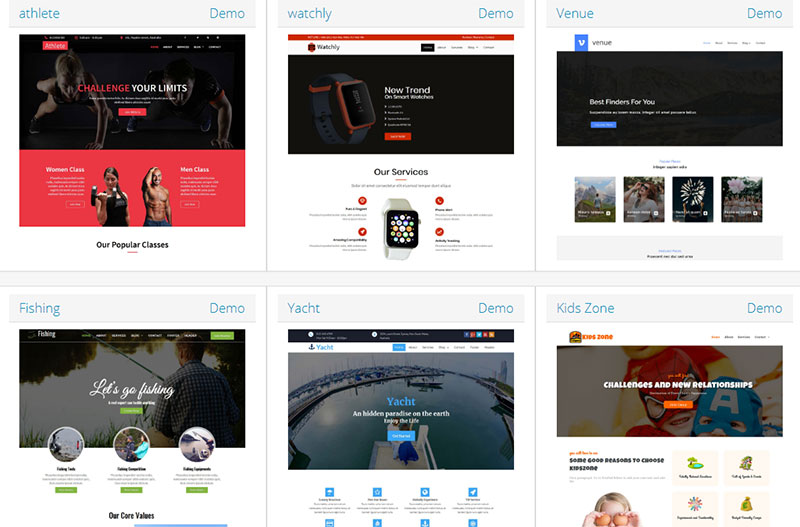 temas para paginas web